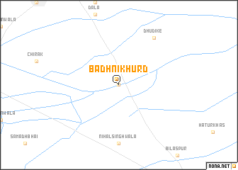 map of Badhni Khurd