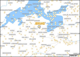 map of Bādho