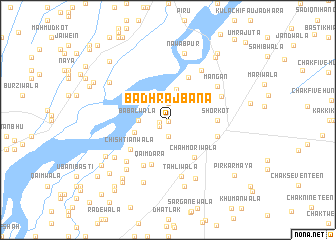 map of Badh Rajbāna