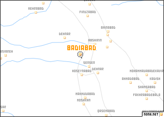 map of Badī ‘ābād
