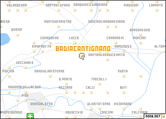 map of Badia Cantignano