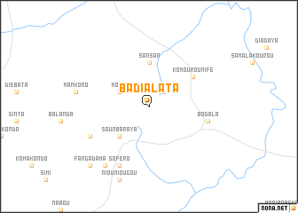 map of Badialata