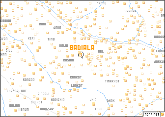 map of Badiāla