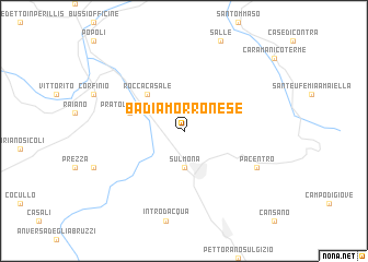 map of Badia Morronese