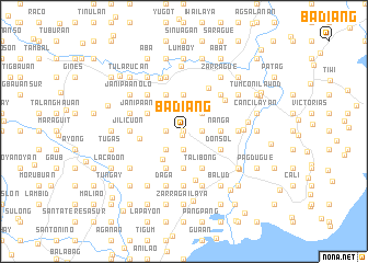 map of Badiang