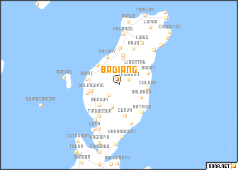 map of Badiang