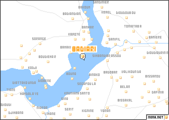 map of Badiari