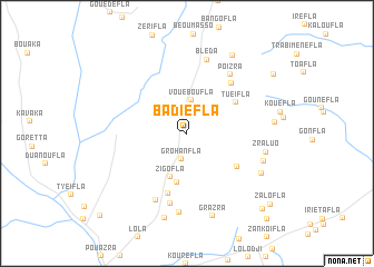 map of Badiéfla