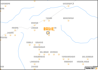 map of Badié