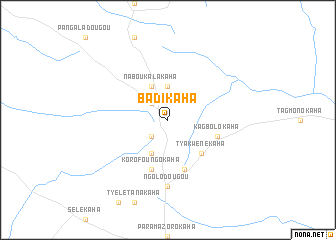 map of Badikaha