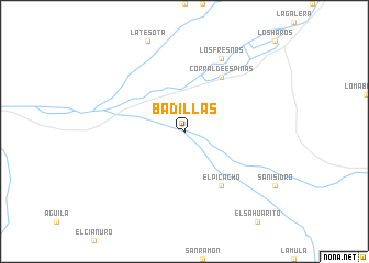 map of Badillas