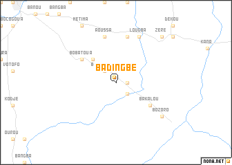 map of Badingbé