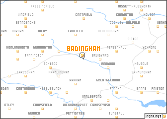 map of Badingham