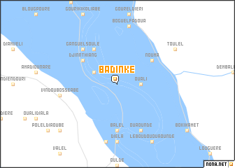 map of Badinké