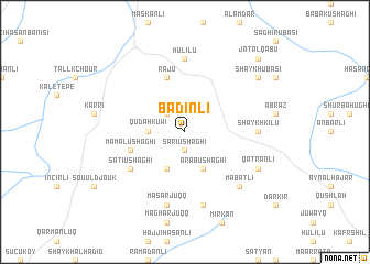 map of Ba‘dinlī