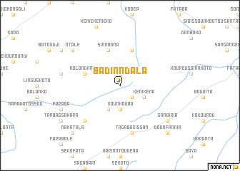 map of Badinndala