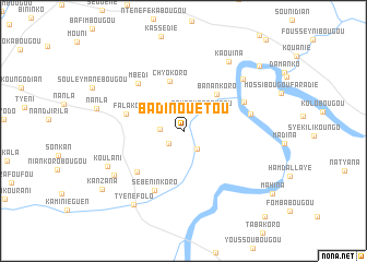 map of Badinouétou