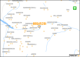 map of Badīn Zai