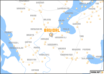 map of Badioal