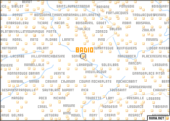 map of Badio