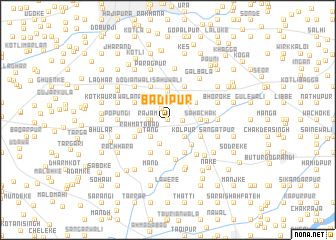 map of Bādīpur