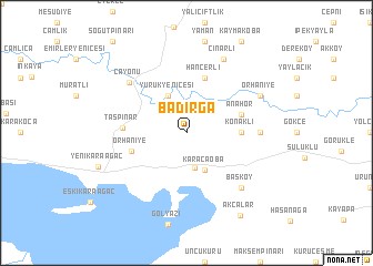 map of Badırga