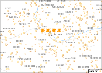 map of Bād-i-Samūr