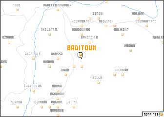 map of Baditoum