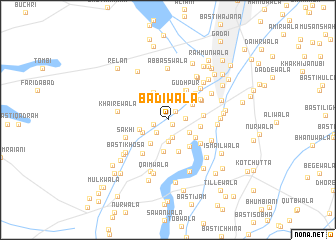 map of Bādiwāla