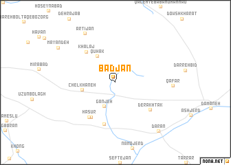 map of Bādjān