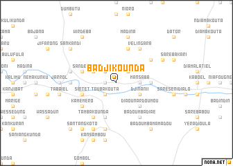 map of Badjikounda