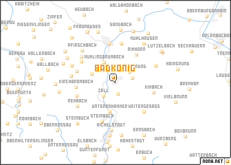 map of Bad König