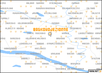 map of Bądkowo Jeziorne