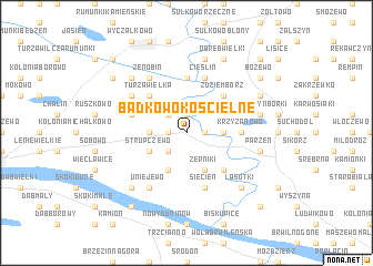 map of Bądkowo Kościelne