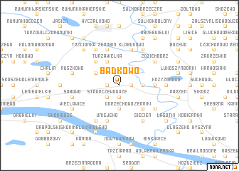 map of Bądkowo