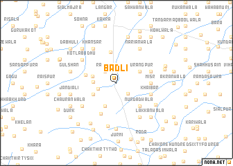 map of Bādli