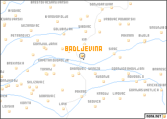 map of Badljevina