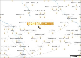 map of Badménil-aux-Bois