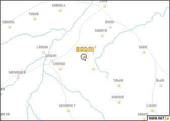 map of Badni