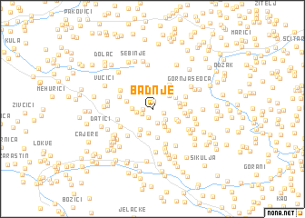 map of Badnje