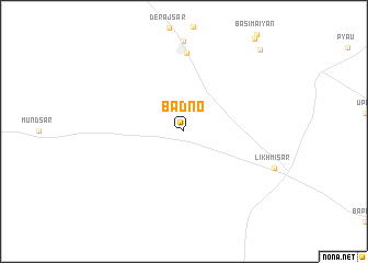 map of Bādno