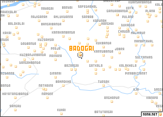 map of Badogai