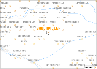 map of Badonviller
