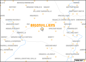 map of Badonvilliers