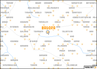 map of Badora