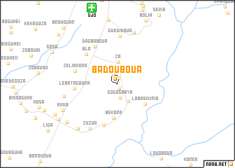 map of Badouboua