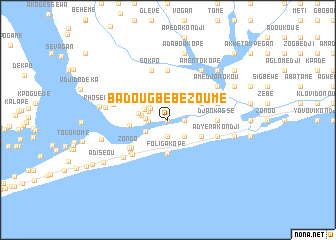 map of Badougbé Bézoumé