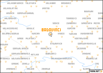 map of Badovinci