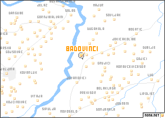 map of Badovinci