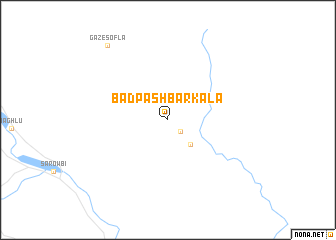 map of Bād Pas̲h̲ Bar Kalā